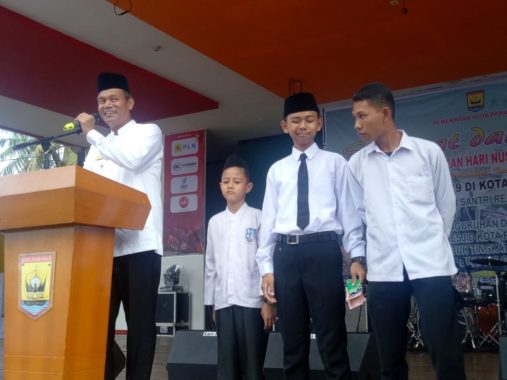 Wako Genius Umar saat memberi sambutan