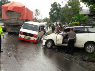 Kecelakaan lalulintas di Cupak.