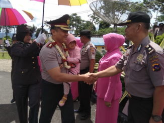 Serah terima jabatan Kapolres Solsel AKBP Imam Yulisdianto menggantikan AKBP M.Nurdin.