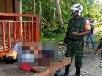 Korban Jupri saat di TKP.