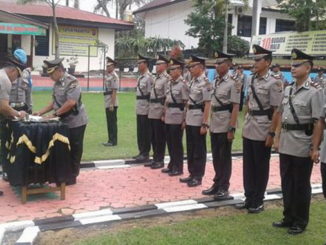 Sertiijab Wakapolres Tanah Datar dan lima perwira lainnya.