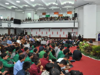 Kuliah umum Menlu di Unand Padang.