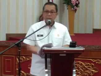 Sekdaprov Sumbar, Aliwis saat memberi sambutan.