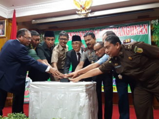 Pencanangan Pembangunan Zona Integritas Aula Kantor Pengadilan Tinggi Padang.