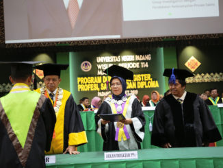 Prof Ganefri saat wisuda UNP ke 114.