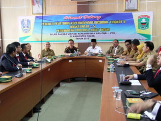 Audiensi peserta Diklatpimnas Jawa Timur dengan Bupati Solok.