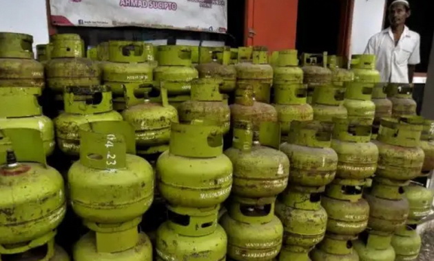 Gas Elpiji ukuran 3 kg.