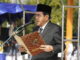 Wako AJB saat membacakan amanat tertulis Menteri Pendidikan.