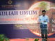 Wawako Payakumbuh Erwin Yunaz saat memberi kuliah umum di STP Sahid, Jakarta.