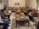 Nasrul Abit menerima audiensi kunjungan Tim WWF dan Kepala Dinas Lingkungan Hidup Provinsi di rumah dinas Raden Saleh.