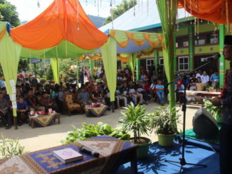 Syafrizal J saat memberi sambutan.