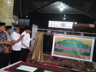 Peresmian mushala menjadi Hidayatul Masjid Amal.