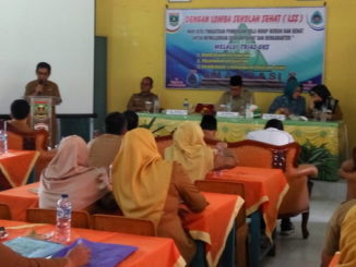 Pertemuan Tim penilai Tingkat Propinsi Sumatera Barat dalam Lomba Sekolah Sehat (LSS) di Sijunjung sebelum melakukan penilaian ke sekolah