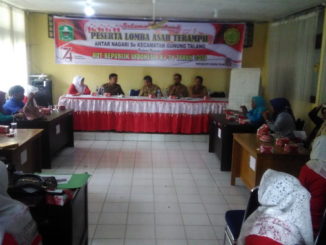 Peserta Lomba Asah Terampil di Kec. Gunung Talang.