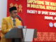 Prof Ganefri saat memberi sambutan.