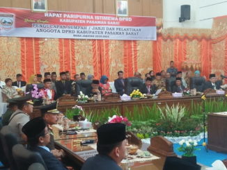 Sidang paripurna pelantikan Anggota DPRD Kab. Pasaman Periode 2019 - 2024.