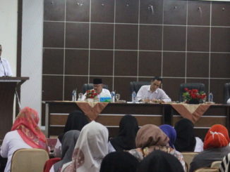 Bupati Gusmal saat memberi sambutan.