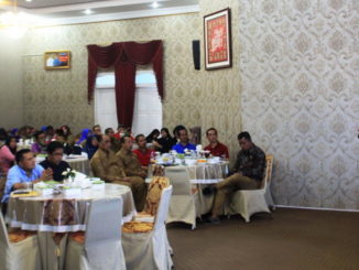 Bupati Gusmal saat memberi sambutan.