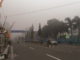 Kondisi kota Lubuk Sikaping diselimuti kabut asap yang sudah mengkhawatirkan.