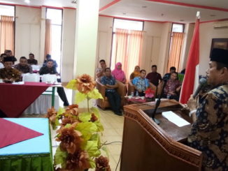 Bupati Sijunjung, Yuswir Arifin memberikan sambutan sekaligus membuka pelatihan.