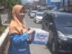 Penggalangan dana oleh PMII di Kota Sungai Penuh.