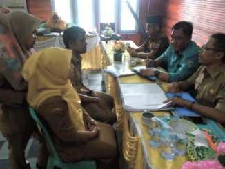 Tim Penilai Transparansi Dana Desa Tingkat Kabupaten Sijunjung tengah melakukan penilaian.