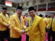 Rektor UNP dan Ketua Prodi S2 Ilmu Lingkungan, Dr Indang Dewata usai pelantikan beberapa waktu lalu.
