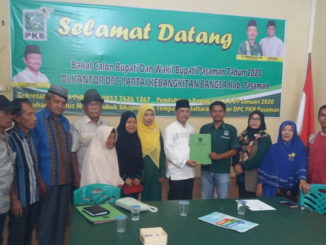 Afrizal saat mendaftar ke DPC PKB Kab. Pasaman.