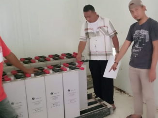 Aki PLTS yang dicuri dua pemuda Jorok Kipek.