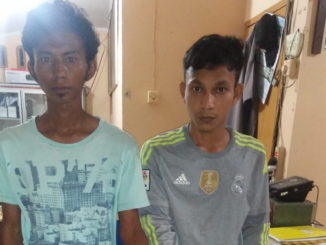 Dua pemuda Surantih yang dibekuk polisi.