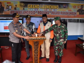 Launching aplikasi Polisiku di Payakumbuh.
