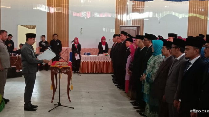 Walikota Sawahlunto melantik pejabat baru