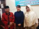 Kepsek Drs H Letfari Asmi ketika menerima kunjungan Japan Foundation Shiina Iwakura, didampingi Mellisa Fitri guru bahasa Jepang SMA PGRI 1 Padang.