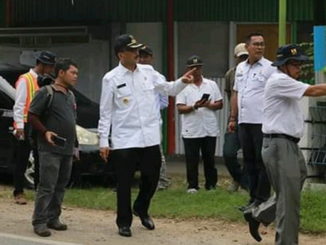 Peninjauan pembangunan jalan jalur dua di Sago.