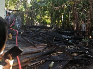 Rumah warga yang habis terbakar