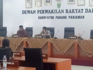 Sidang paripurna DPRD Kab. Padang Pariaman.