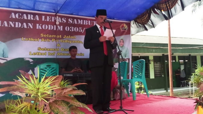Yusuf Lubis saat memberikan kata sambutan