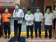 Jajaran Pemko Sawahlunto bersama Direktur RSUD Sawahlunto ketika memberikan keterangan kepada wartawan