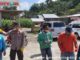 Penemprotan disinfektan di Nagari Malampah.
