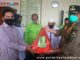 Penyerahan bantuan sembako dari Baznas Kab. Solok.