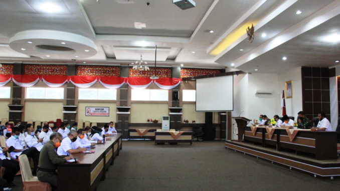 Rapat evaluasi di Kab. Solok.