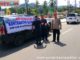 Sejumlah kontraktor di Kabupaten Sijunjung tengan melakukan aksi solidaritas dengan membagi masker gratis.