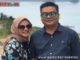 Wakil ketua DPRD Solsel Ali Sabri Abbas bersama istri.