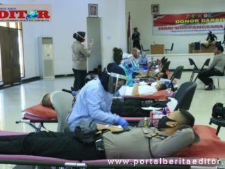 Giat Donor Darah Polda Sumbar.