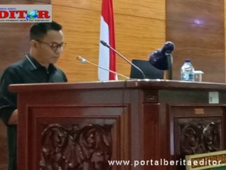 Juru Bicara Fraksi Gerindra Hidayat saat menyampaikan pandangan umum