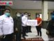 Penyerahan bantuan sosial dari APBD Payakumbuh untuk warga yg terdampak ekonomi akibat pandemi Cobid-19.