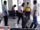 Sekda Mentawai, Martius Dahlan saat memeriksa kesiapan Bandara Rokot melayani penumpang.