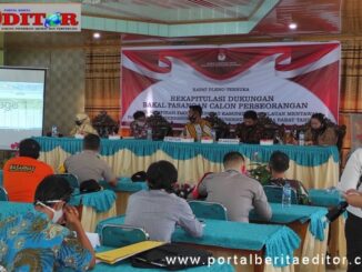 Rapat Pleno Rekapitulasi Dukungan Bakal Pasangan Calon Perseorangan Kabupaten Kep. Mentawai.