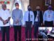 Walikota Pariaman Genius Umar bersama Kepala Kantor Pelayanan Pajak Pratama I Padang,