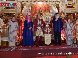 Nasul Abit dan istri bersama Puja dan Ica serta orang tua.